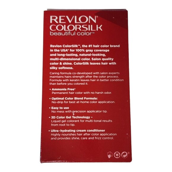 Revlon Colorsilk Golden Blond #71 Permanent Hair Dye 2-Pack Keratin Enriched - Picture 5 of 7